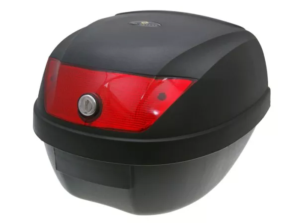 Topcase -101 OCTANE 28L- 395x300x395mm- zwart - reflector rood