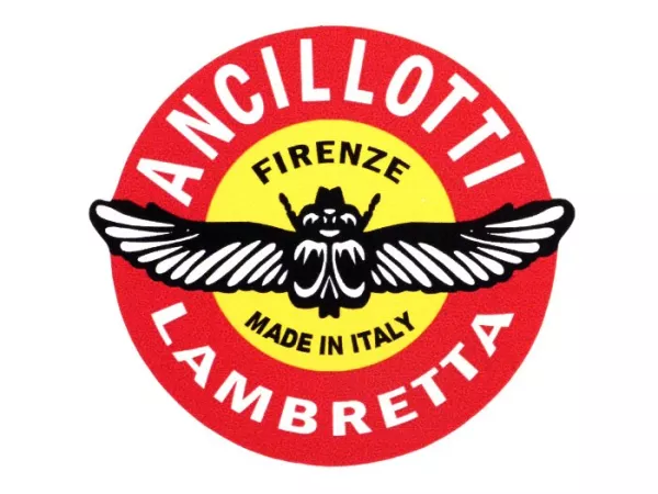 Klistermärke -LAMBRETTA Ancillotti Elaborazioni 70x60mm-