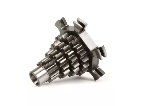 PTO shaft -BENELLI- Vespa PX125, PX150, PX200, T5 125cc, Cosa, Rally - 12-13-16-19 - short third gear, extra short fourth gear