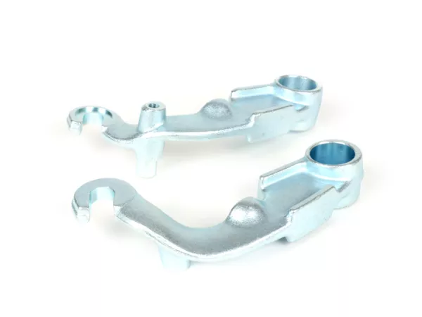Pair of fork links for drum brake -CASA PERFORMANCE- Lambretta DL, GP, LI, LIS, SX, TV - with shock absorber mount