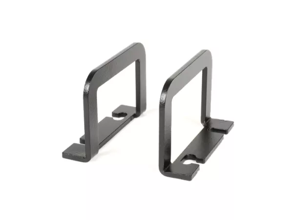 Bagageoog - Bagagehaak doorsteek -MRP- Vespa PX, Sprint, Rally, T5 125cc, PK, V50, PV125, ET3, VNB - zwart gepoedercoat