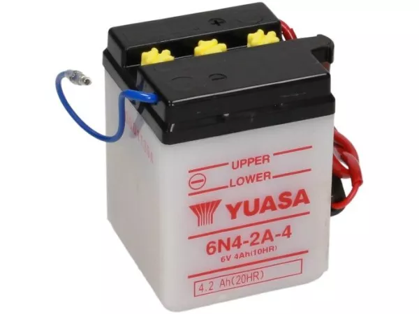 Battery -Standard YUASA 6N4-2A-4- 6V, 4Ah - 71x71x95mm (without acid)