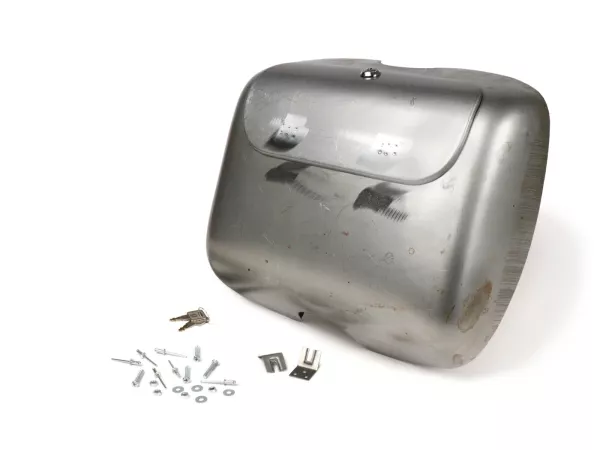 Glove box set -ULMA NANUCCI Style- Lambretta LI (series 3), LIS, SX, TV (series 3) - unpainted/bare steel (oiled)