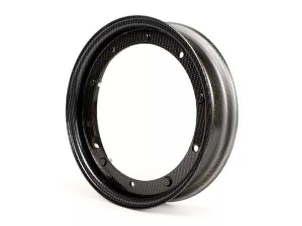 Pelek -CIF Carbone Look- 2.10-10 inci baja - Rangka Besar Vespa (Tipe PX, Sprint, Rally, PV, ET3, PK)