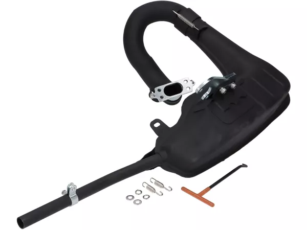 Knalpot -BGM PRO BIG BOX Clubman V4.0- Lambretta Seri 1-3 - Hitam LI 125, LI 150, LiS 125, LiS 150, TV 175, SX, TV, GT, GP 125, 150, 200