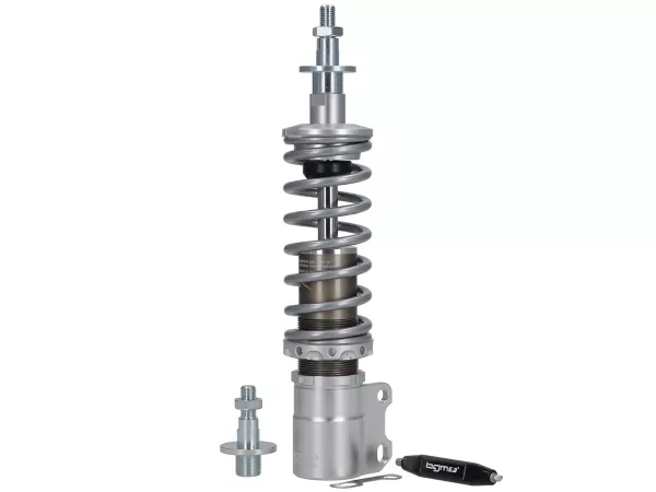 Ammortizzatore anteriore -BGM PRO SC/F1 SPORT, 195mm + 205mm- Vespa PK - argento