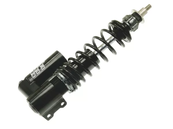 Front shock absorber -CARBONE HTR 255mm-Vespa PX80, PX125, PX150, PX200, T5 125cc - black