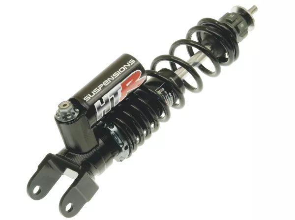 Shock absorber rear -CIF 330mm- Vespa PX80, PX125, PX150, PX200, T5 125cc, Rally180, Rally200, Sprint150, GT125, GTR125, TS125, V50, PV, ET3 - black