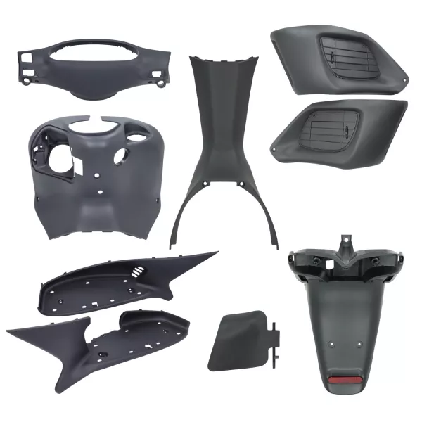 Set de pièces d'habillage intérieur -DMP- 9 pièces. - Gilera Runner jusqu'à l'année 2005 - noir