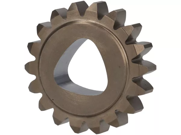 Primäritzel (poligon) -FAIO/EGIG PERFORMANCE- Vespa V50, PV125, ET3, PK50, PK80, PK125 - Z18 (gerade verzahnt, für Primärrad Z52) - verwendet z.B. für EGIG220, Quattrini M200