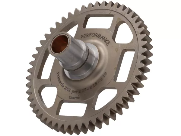 Primärrad -FAIO/EGIG PERFORMANCE- Vespa V50, PV125, ET3, PK50, PK80, PK125 - Z52 (gerade verzahnt für Z17, Z18, Z19) - verwendet z.B. für EGIG220, Quattrini M200