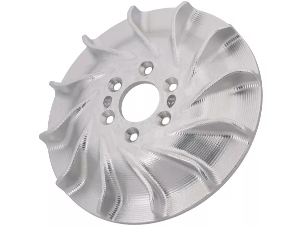 Rodete - Rueda del ventilador - Anillo del ventilador -EGIG PERFORMANCE Hyper Flow- Aluminio CNC para Overrev/Vape- Vespa V50, PV 125, ET3, PK, PK S, PK XL, PK XL2