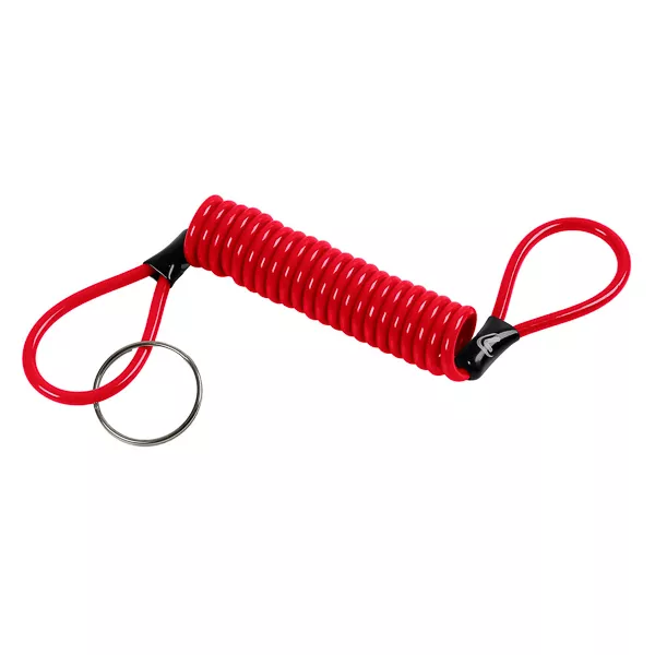 Pengingat / kunci spiral -LAMPA- panjang 150cm - sebagai pengingat kunci cakram rem - merah