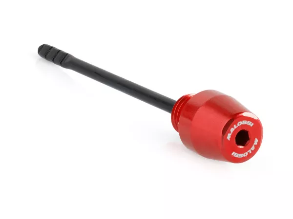 Varilla aceite engranaje Malossi, CNC, rojo Piaggio 50-500 ccm