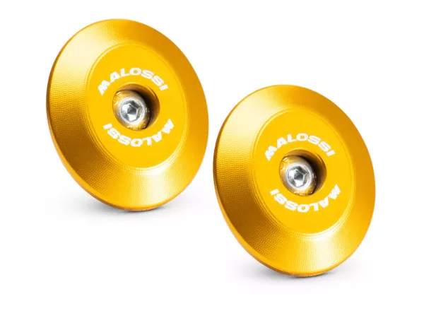 Cache boulon moteur Malossi, or pour Vespa GTS, GTS Super, GTV, GT 60, GT, GT L, Sprint, Primavera