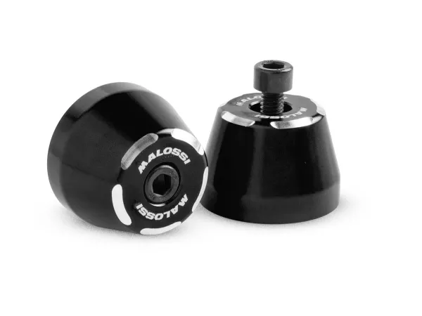 Handlebar end weights set Malossi, black for Vespa GTS, GTS Super, GTV, GT 60, GT, GT L 125-310cc