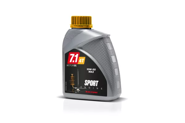 Huile -MALOSSI 7.1 Racing (SAE 10W-50)- 4-temps 100% synthétique - 1000ml