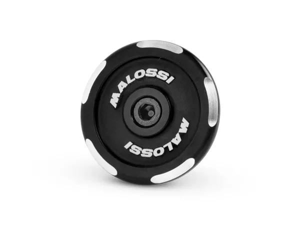 Cache écrou de roue / tambour de frein Ø=35mm Malossi, noir pour Vespa Primavera, Sprint, GTS, GTV, GT, GTL, LX, S, LXV