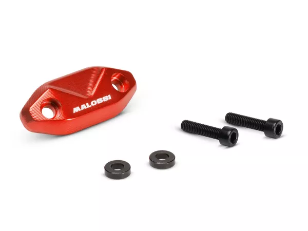 Cover threaded pillion passenger grab rail Malossi, red for Vespa GTS/GTS Super/GTV/GT 60/GT/GT L/Primavera/Sprint/Elettrica 50-310cc