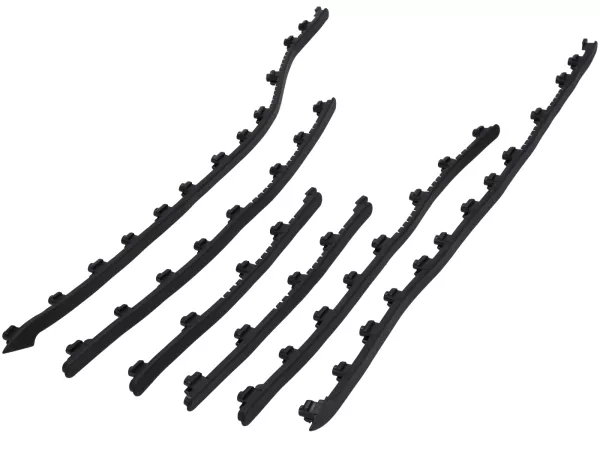 Moto Nostra kick plate set, black for Vespa GT/GTL, GTS, GTS Super, GTV