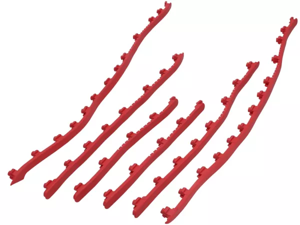 Footboard set Moto Nostra, red for Vespa GT/GTL, GTS, GTS Super, GTV