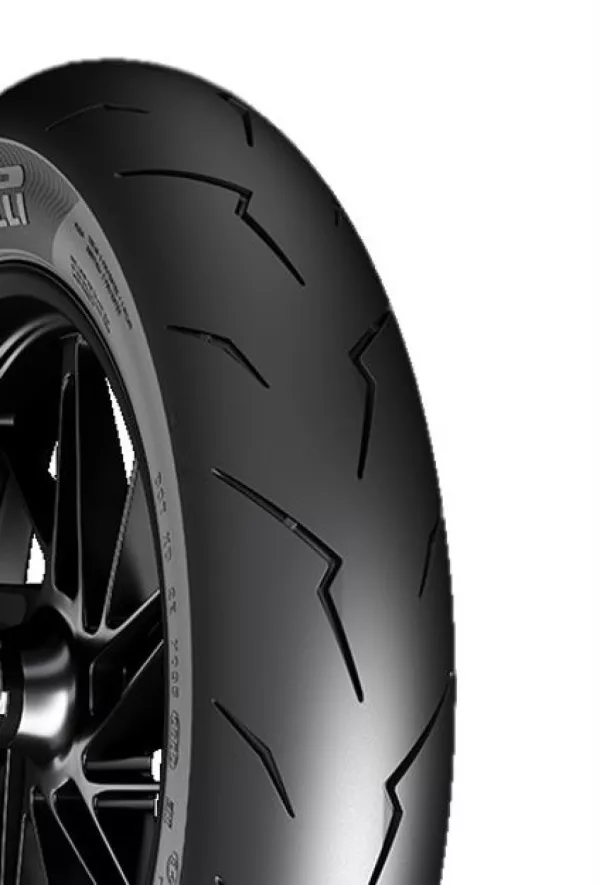 Pneumatici -PIRELLI- Diablo Rosso SC anteriore / posteriore - 120/70-12 pollici, 58P, TL rinforzato