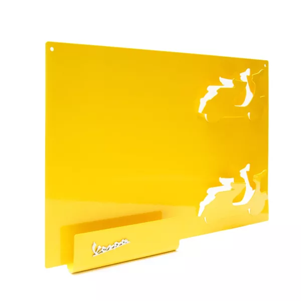 Papan pinboard Vespa -PIAGGIO- baja lembaran - kuning