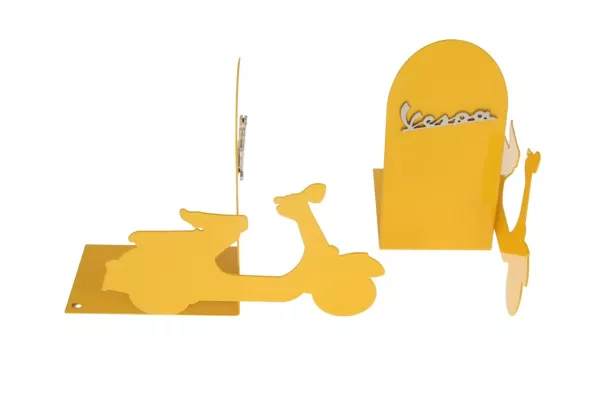 Sujetalibros Vespa -PIAGGIO- Set - amarillo