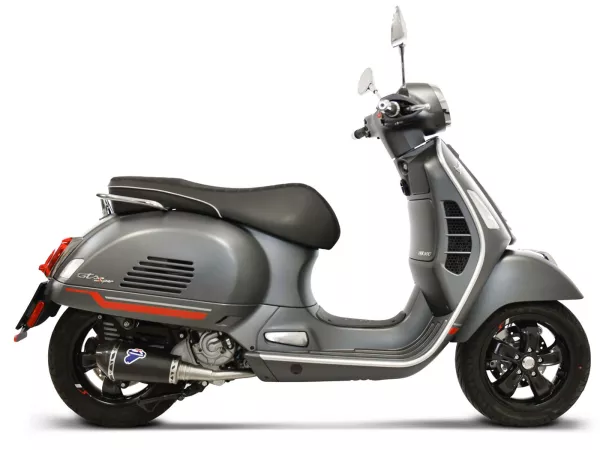 Auspuff TERMIGNONI Conical Black Edition für Vespa GTS, GTS Super, GTV 300ccm HPE (2008-2023)