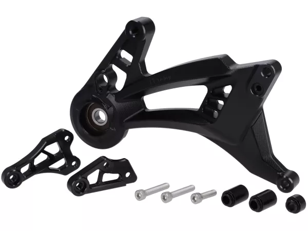 Zwenkarm motor TR Factory, zwart voor Vespa GTS, GTS Super, GTV, GT 60, GT, GT L 125-310cc