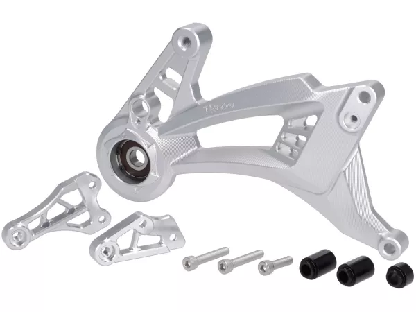 Zwenkarm motor TR Factory, zilver voor Vespa GTS, GTS Super, GTV, GT 60, GT, GT L 125-310cc