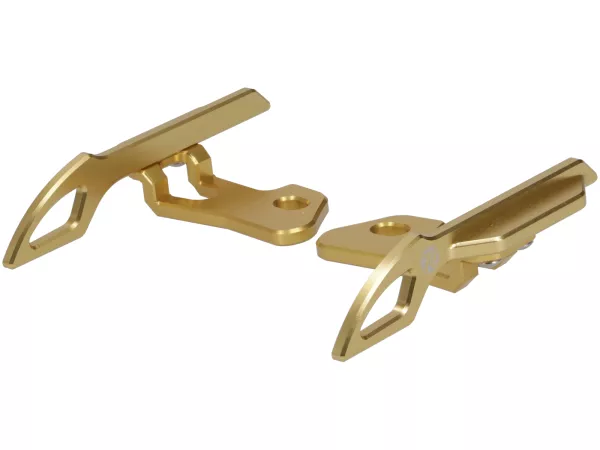 Pillion handvatten TR Factory, goudkleurig voor Vespa GTS, GTS Super, GTV, GT 60, GT, GT L, Sprint, Primavera