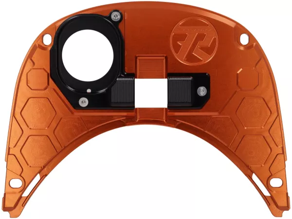Copri serbatoio TR Factory CNC, arancio/nero per Vespa Primavera, Sprint 125-150cc