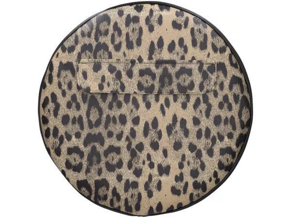 Spare Tire Cover - SELLERIA TREZZI - Universal - 3.50 - 10 - with Pouch - Leopard, Black on the Sides