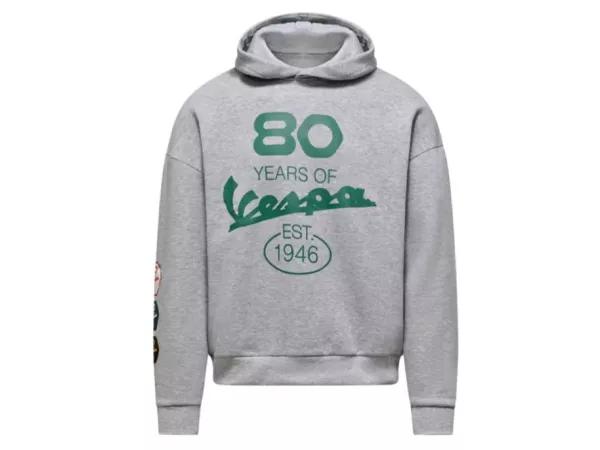 Hoodie -VESPA- 80th - gray - L