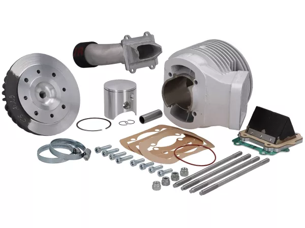 Zylinder -BFA/FRT 150cc (58x56,7mm, Pleuel 110/115mm)- Membraneinlaß, luftgekühlt - für Serienmotorgehäuse- Vespa V50, PV125, ET3, PK50, PK80, PK125