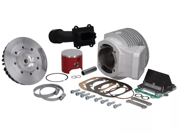 Zylinder -BFA/FRT, 165cc (64x51mm, Pleuel 105mm)- Membraneinlaß, luftgekühlt - für Serienmotorgehäuse- Vespa V50, PV125, ET3, PK50, PK80, PK125