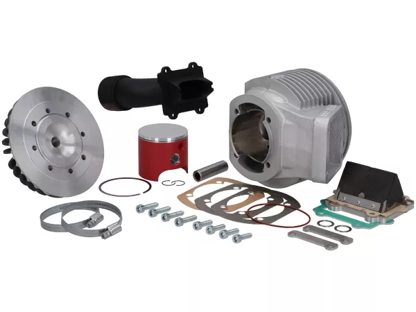 Zylinder -BFA/FRT, 180cc (64x56mm, Pleuel 110mm)- Membraneinlaß, luftgekühlt - für Serienmotorgehäuse- Vespa V50, PV125, ET3, PK50, PK80, PK125