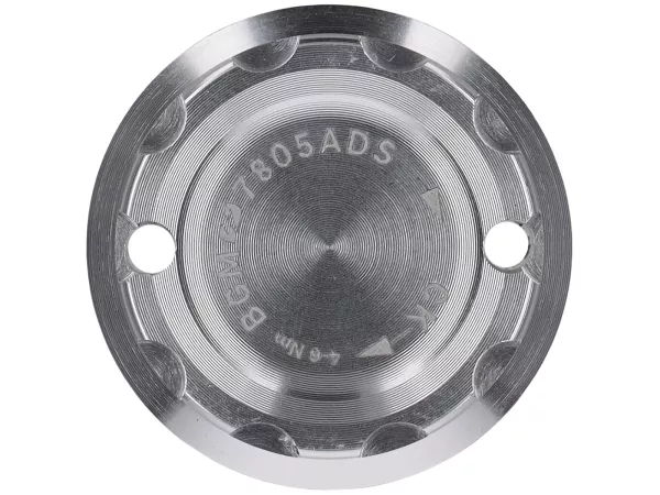 M28x1 Cover Cap - BGM PRO, CNC, Silver - Vespa