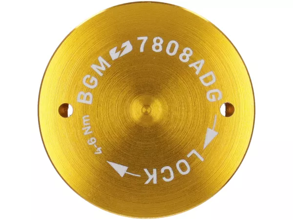 M28x1 Cap - BGM PRO, CNC, gold, h=2mm, Vespa