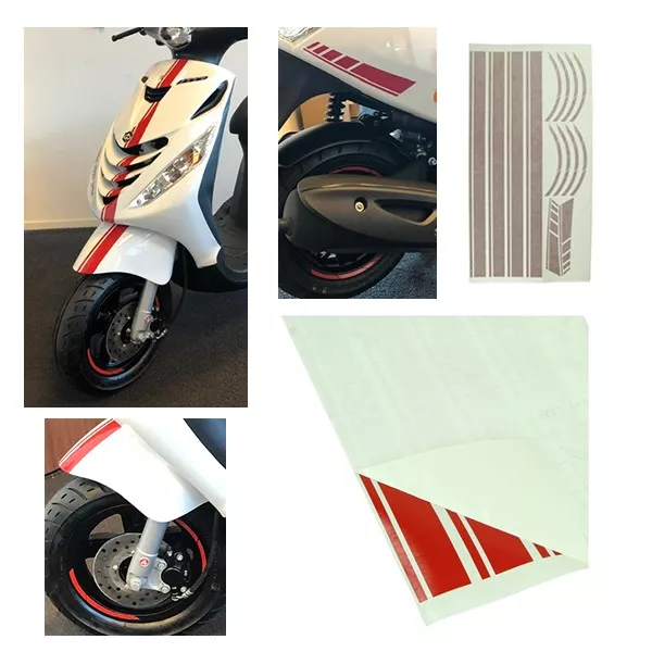 Sport Decal Set -DMP- Piaggio Zip II - Red