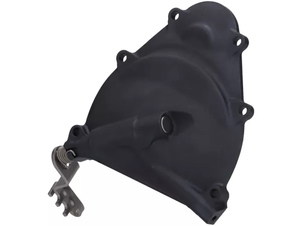 Tapa del embrague (reforzada) - Brazo de embrague FRT EVO3 con tres puntos de fijación - Vespa PK XL2 - también compatible con Vespa V50, PV, ET3, PK XL, ETS - negro