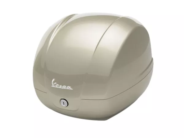 Topcase Piaggio, FMS 2025, 36 l, beige (Q01) till Vespa GTS, GTS Super, GTV, GT 60, 125–310 cc