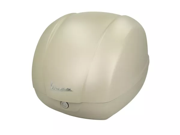 Top Case Piaggio, FMS 2025, 36 l, beige (598) för Vespa GTS, GTS Super, GTV, GT 60, 125–310 cc