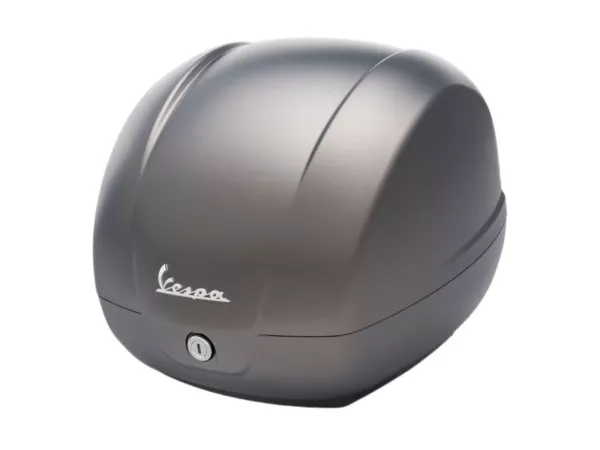 Topcase Piaggio, FMS 2025, 36 l, grå (G22) till Vespa GTS, GTS Super, GTV, GT 60, 125–310 cc