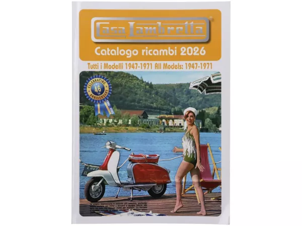 Katalog -CASA LAMBRETTA- Spare Parts Catalogue 2026 - 416 Seiten - LI, TV, LIS, SX, DL, JUNIOR, LUI