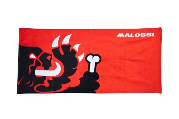 Handuk pantai -MALOSSI- 150x70 cm - merah/hitam/putih