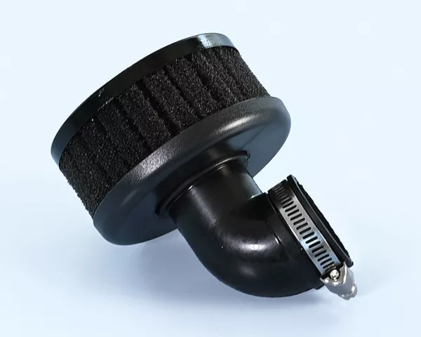 Luchtfilter -POLINI- High Flow - For Race - 90°, kort, aansluitdiameter = 38 mm - CP 15-24