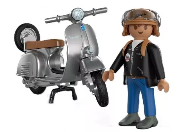 Model 80 tahun -PLAYMOBIL®- Vespa 150 Sprint Veloce - perak