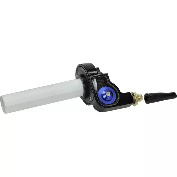 Quick action throttle grip -POWER 1- Ø=22mm, horizontal - black / blue